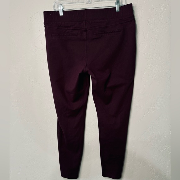 Liverpool Jeans Chloe Pull-On Knit Ankle Skinny Pant in Aubergine SZ 14/32 - Picture 3 of 16